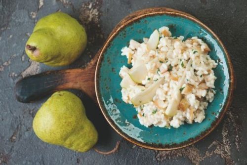 Ριζότο με αχλάδι και gorgonzola