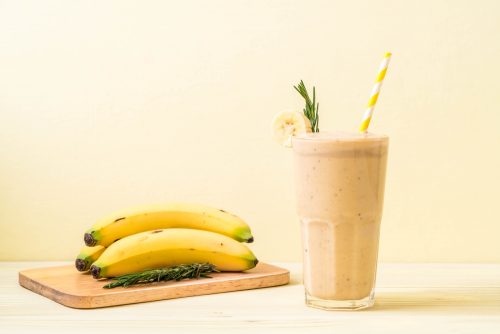 Smoothie με μπανάνα και φυστικοβούτυρο