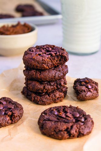 Vegan σοκολατένια soft cookies με γλυκοπατάτα